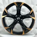 RIN 18X8.0 5-112 R1 SPORT I5163 SATIN BLACK MACHINE COPPER ET40 CB57.1