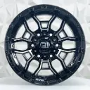 RIN 15X8 6-139.7 R1 SPORT 3028 BLACK MACHINE FACE ET0 CB110 