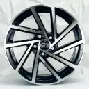 RIN 15X6.5 5-100 R1 SPORT DX345 BLACK MACHINE FACE ET30 CB73.1