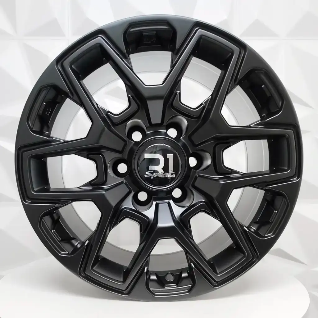 RIN 18X9 6-139.7 R1 SPORT QC2032 MATT BLACK ET15 CB106.1