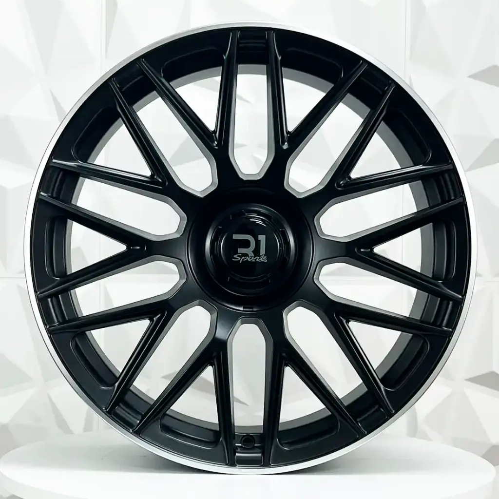 RIN 20X9.5 5-112 R1 SPORT M092 SATIN BLACK MACHINE LIP ET42 CB66.6