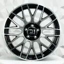 RIN 20X9.5 5-112 R1 SPORT XF013 MACHINE BLACK ET43 CB66.45