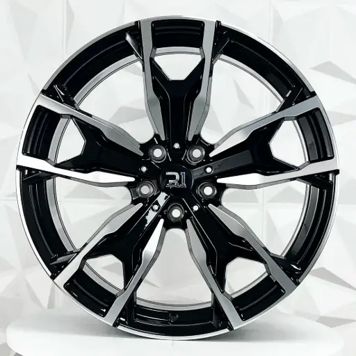 [208538F] RIN 20X8 5-120 R1 SPORT BH20130 BLACK MACHINE FACE ET32 CB74.1